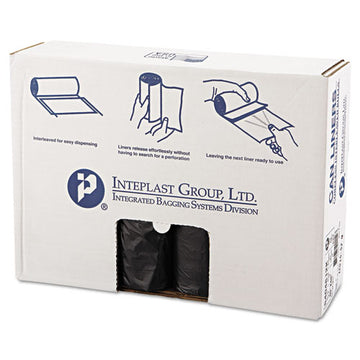 Inteplast Group High-density Interleaved Commercial Can Liners, 45 Gal, 12 Microns, 40" X 48", Black, 250-carton freeshipping - TVN Wholesale
